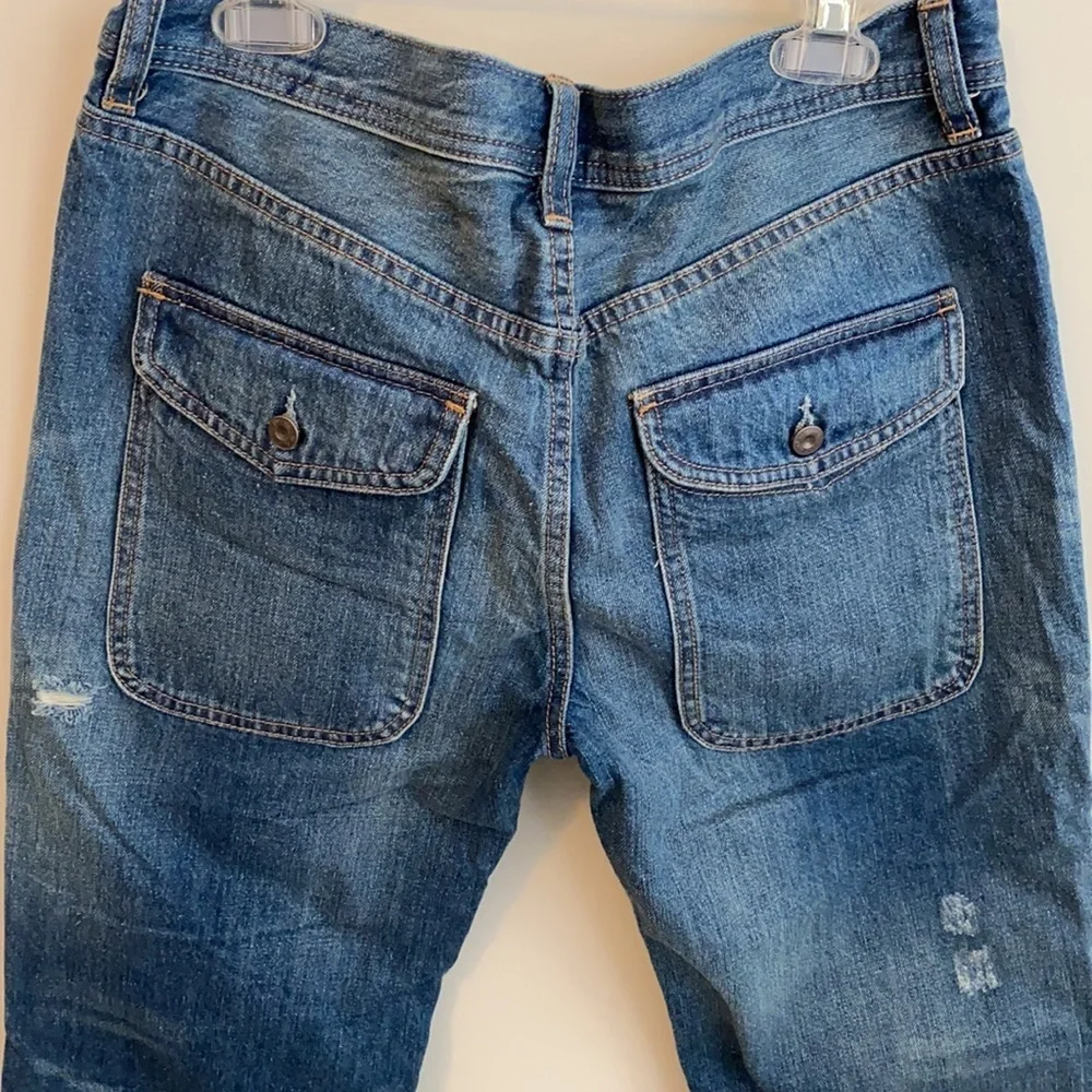We The Free Regular Low Rise Button Fly Distressed Jeans